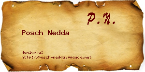 Posch Nedda névjegykártya